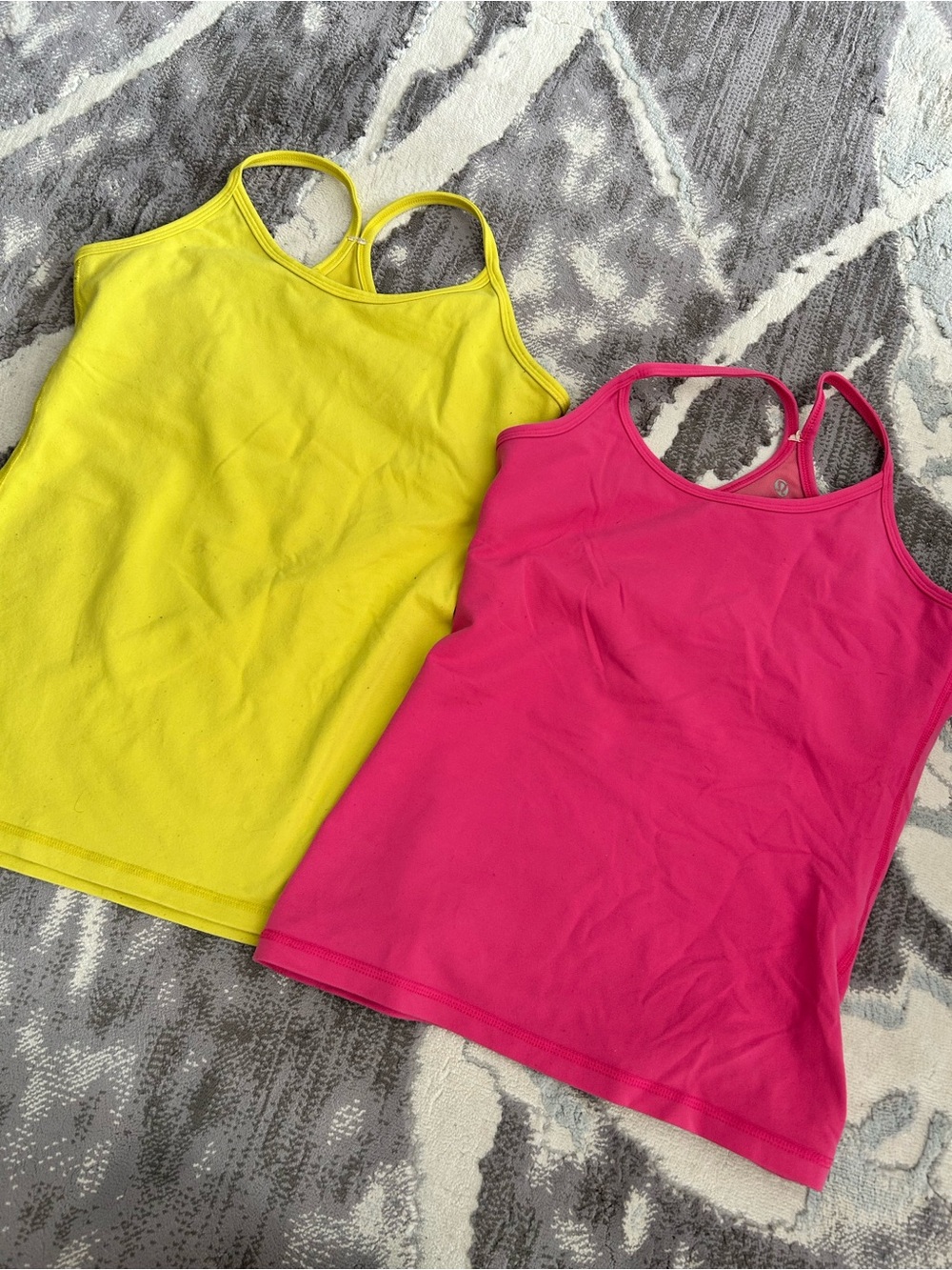 FREE ADD ON - Lululemon Women’s Racerback Tank Top - Pink and Yellow